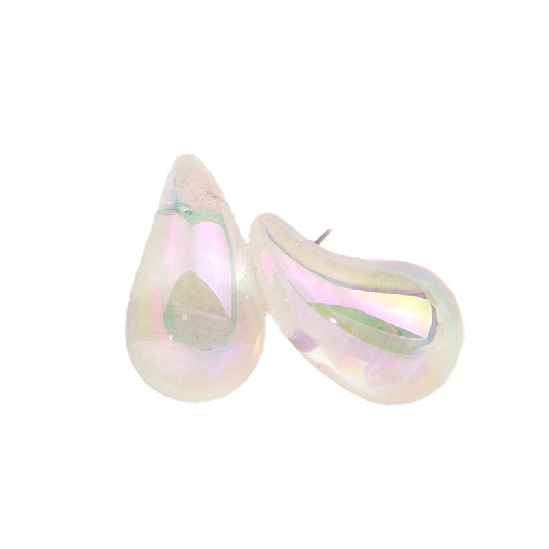 Wholesale Chubby Water Drop Acrylic Earrings